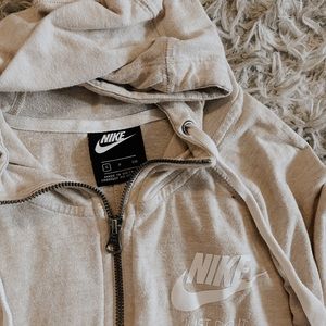 Nike beige zip up